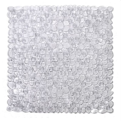 Covoras pentru baie, antiderapant, transparent, cu ventuze, cu ventuze, 50 x 50 cm foto