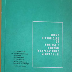 NORME REPUBLICANE DE PROTECTIE A MUNCII IN EXPLOATARILE MINIERE LA ZI-COLECTIV