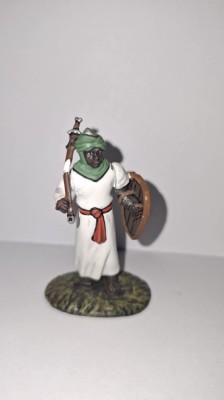 Luptator medieval din plumb - Sarazin 1:32 foto