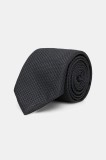 BOSS cravată din amestec de mătase culoarea albastru marin, 50538975