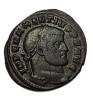 Maxentius AE Follis, Aeternitas (Castor și Pollux), Ostia (309-312 d. Hr.).