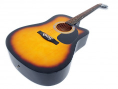 Chitara acustica western cutaway sunburst Cherrystone DC135JC foto