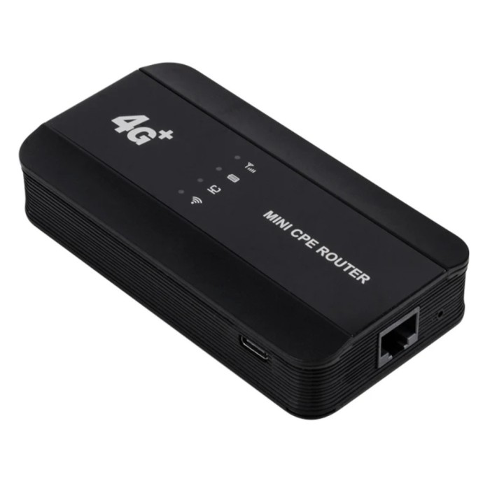 Router de buzunar WiFi 4G de tip C cu slot pentru cartelă SIM