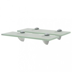 vidaXL Rafturi suspendate, 2 buc., 30 x 20 cm, sticlă, 8 mm
