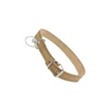 Cumpara ieftin Zgarda caine din piele, nr 410,2.5 cm x 60 cm