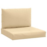 Cumpara ieftin Perne de paleti, 2 buc., melanj bej, material textil