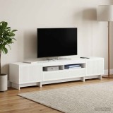 Cumpara ieftin Dulap TV LED cu 5 piese Alb foarte lucios Lemn prelucrat