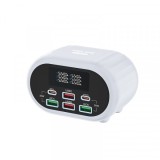 Incarcator Statie Relife RL-309U, 72W, 5A, 2 x USB-C - 4 x USB-A, Argintiu