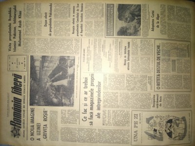 ZIARUL ROMANIA LIBERA 26 OCTOMBRIE 1967 foto