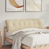 vidaXL Perna pentru spate Crem 160 x 50 cm Țesătură din microfibră 42014906