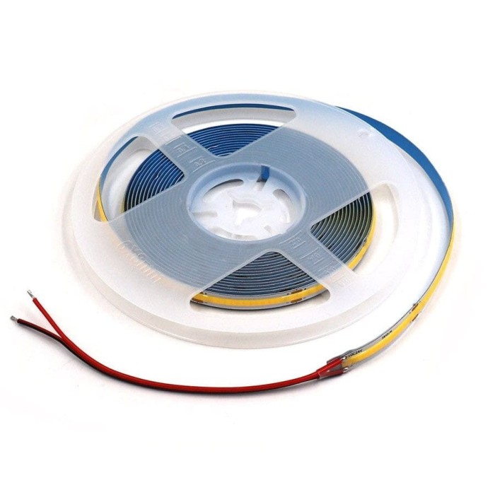 Banda LED COB 480leds m, latime 8mm, 6000K (alb rece), 14W m, 24V DC, IP20, 10m