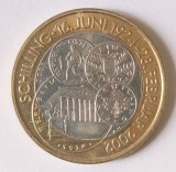 AUSTRIA 50 SCHILLING 2002 78 ANI MONEDA SCHILLING BIMETAL AUNC UNC ( CITITI VA ROG DESCRIEREA ENUNTUL )
