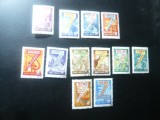 2 Serii URSS 1959 - Cifra 7 - Org. muncii , 8+4 valori (val.30kop.cu defect )