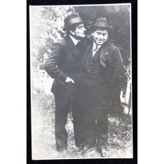 N. P. CIUCURESCU si J. NICULESCU - NICO , FOTOGRAFIE PE HARTIE CRETATA , COLECTIA CRITICULUI DRAMATIC GEORGE FRANGA , PERIOADA INTERBELICA