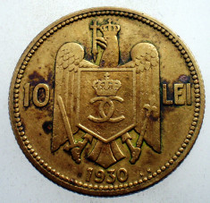 R.110 ROMANIA CAROL II 10 LEI 1930 KN foto