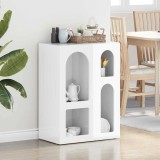 vidaXL Bufet Alb lucios 59 x 35 x 80.5 cm Lemn compozit 891318