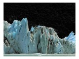 Tablou Canvas, "Regatul de Gheață al Tăcerii", Gheață, Munți, Contrast, Albastru, &Icirc;ntunecat, Natură, Peisaj, Glaciar, 39 x 26 cm, CMCLASS