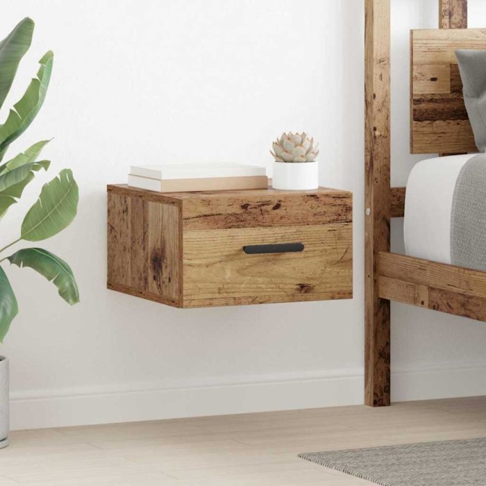 vidaXL Dulap de noapte Lemn vechi 35 x 35 x 20 cm Lemn compozit 882384