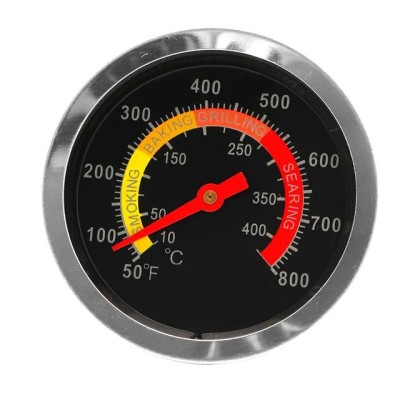 Termometru gratar cu sonda, temperatura 10-400 g Celsius, inox, negru foto