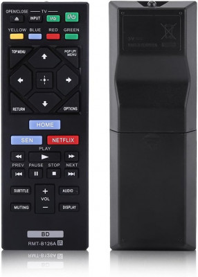 Telecomandă de &amp;icirc;nlocuire universală pentru playerul Sony Blue Ray RMT-B126A, Blu foto
