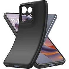 BestCase&reg; Husa pentru Motorola Edge 50 din Silicon Ultra Slim, Negru mat