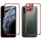 Folie Protectie Fata si Spate Imak pentru Apple iPhone 11 Pro Max, Plastic, Full Cover, Full Glue, Rosie