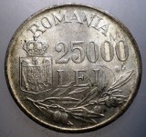R.175 ROMANIA MIHAI I 25000 LEI 1946 XF/AUNC, Argint