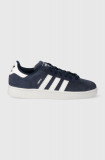 Adidas Originals sneakers din piele &icirc;ntoarsă Campus 2 culoarea bleumarin, ID9839