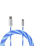 Oniverse Usb C Quick Charge Cable &amp; Led 2 Meters White NSW|PC|PS5|XBOX SERIES S|XBOX SERIES X