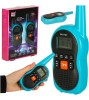 Set 2 statii Walkie Talkie pentru copii, Raza de Actiune 3 km, cu Antena si Lanterna