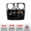 Navigatie Dacia Dokker Android Octa Core Qualcomm 2K Qled 8+128 DTS DSP 360 4G Optical CarStore Technology