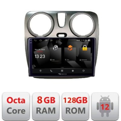 Navigatie Dacia Dokker Android Octa Core Qualcomm 2K Qled 8+128 DTS DSP 360 4G Optical CarStore Technology foto