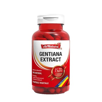 Extract de Gentiana 30 capsule Adserv foto