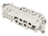 Conector HDC Inserturi Contact Mamă 12P 500V