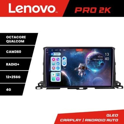 Navigatie Toyota Highlander 2013-2018 Android radio gps internet 8 core QLED 2K 12+256 360 Lenovo CarStore Technology
