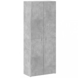 Cumpara ieftin Fiset, gri beton, 60x32x153 cm, lemn prelucrat