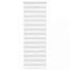 VidaXL Jaluzea tip zebra alb lățime țesătură 70,9 cm poliester