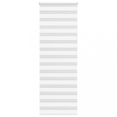 vidaXL Jaluzea tip zebra alb lățime țesătură 70,9 cm poliester