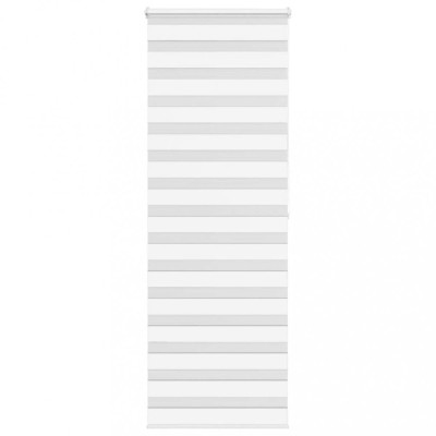 vidaXL Jaluzea tip zebra alb lățime țesătură 70,9 cm poliester foto