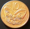 Moneda exotica 10 CENTI - NOUA ZEELANDA, anul 1981 * cod 639 B, Australia si Oceania