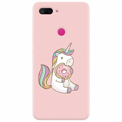 Husa silicon pentru Xiaomi Mi 8 Lite, Unicorn Donuts foto