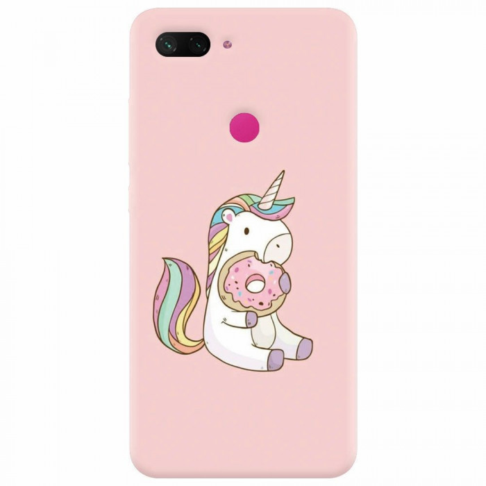 Husa silicon pentru Xiaomi Mi 8 Lite, Unicorn Donuts