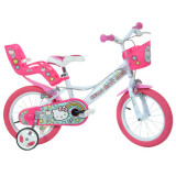 Bicicleta fete 4-7 ani, 14 Hello Kitty, Dino Bikes