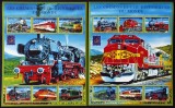 R.GUINEEA-LOCOMOTIVE-2 coali mici-MNH** -RG 206
