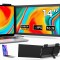 Monitor Extensibil Dublu Laptop 14-17 inch, Ecran 14 inch IPS Full HD 1080P, 60Hz, Plug &amp; Play, USB-C, Compatibil Windows MacOS Linux Android, Portabi