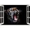 Sticker decorativ, Fereastra 3D, Tigru, 85 cm, 276STK