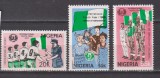 ANUL INTERNATIONAL AL TINERETULUI 1985 NIGERIA MI.454-456 MNH, Nestampilat