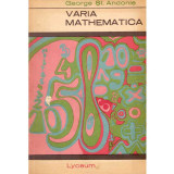 George Șt. Andonie - Varia mathematica - 135808