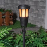 Felinar Solar LED Negru cu Efect de Flacare &ndash; Design Ecologic, CMCLASS