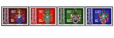 Liechtenstein 1981 - steme, serie neuzata foto